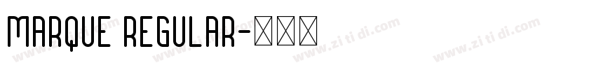 Marque Regular字体转换